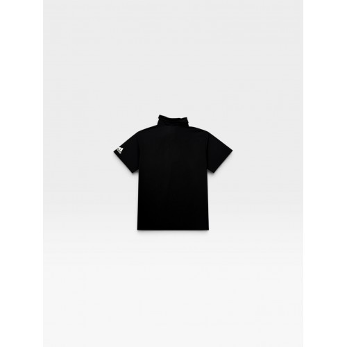 Adidas Black Vintage Polo Shirt – Minimal Sportswear Style